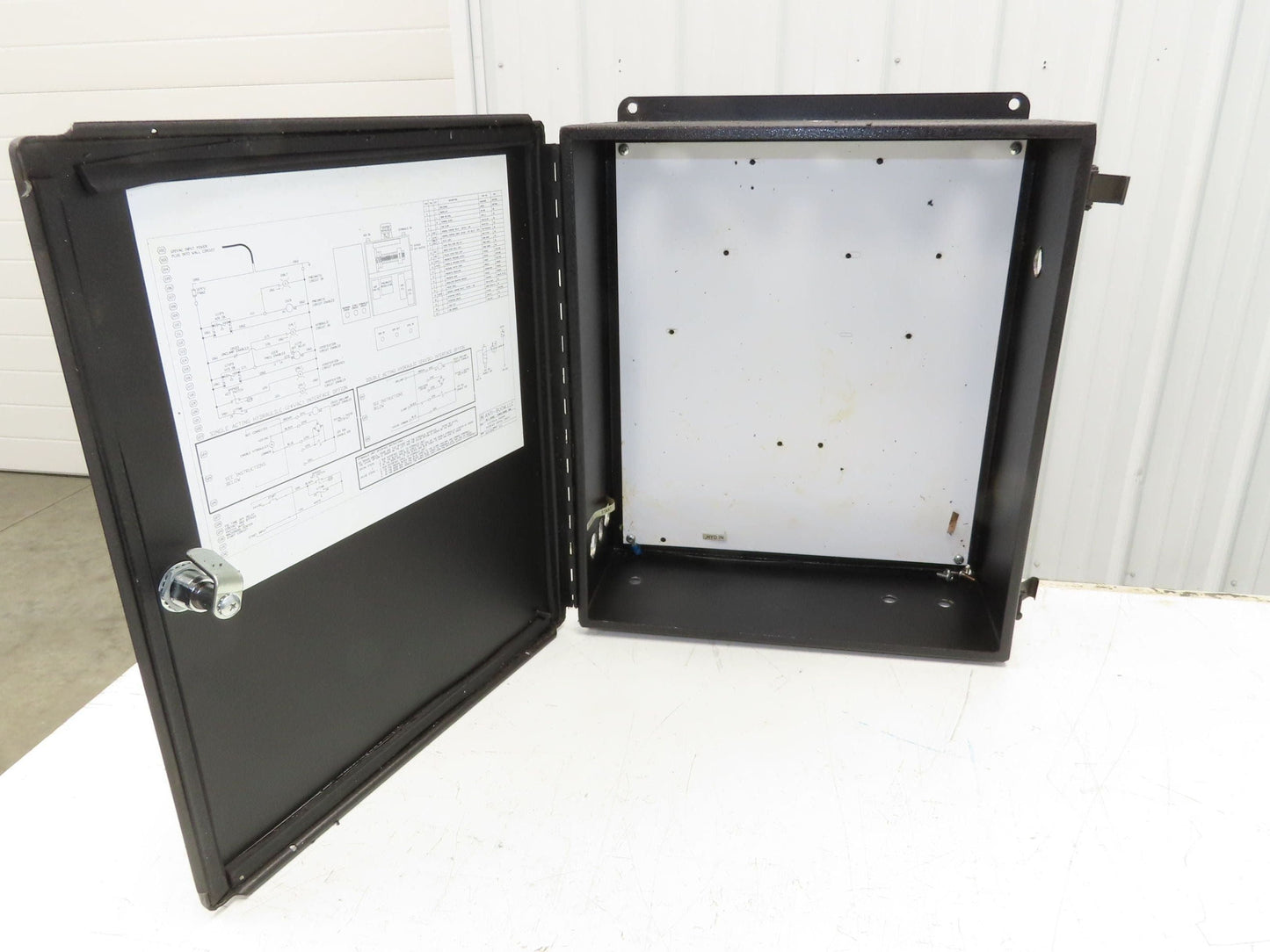Electrical Enclosure 16x14x8" Wall Mount Control Panel Power Coat Black