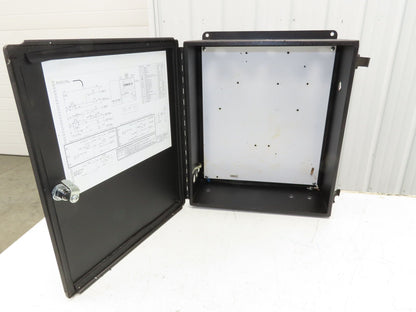 Electrical Enclosure 16x14x8" Wall Mount Control Panel Power Coat Black