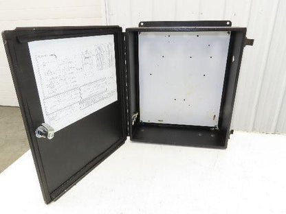 Electrical Enclosure 16x14x8" Wall Mount Control Panel Power Coat Black