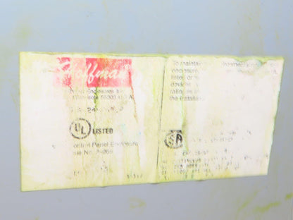 Hoffman A242408LP Electrical Enclosure Control Panel 24x24x8" Backplate JIC