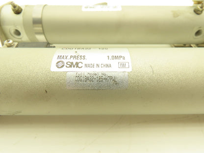 SMC CDG1BA32-125 Pneumatic Double Acting Round Cylinder 125mm Stroke Lot of 2