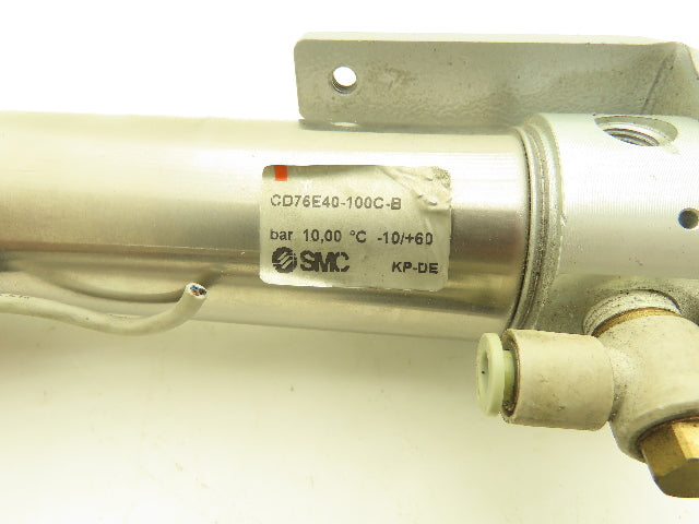 SMC CD76E40-100C-B Pneumatic Double Acting Round Cylinder 100mm Stroke Lot of 2