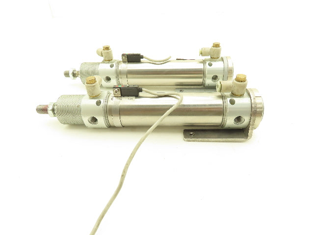 SMC CD76E40-100C-B Pneumatic Double Acting Round Cylinder 100mm Stroke Lot of 2