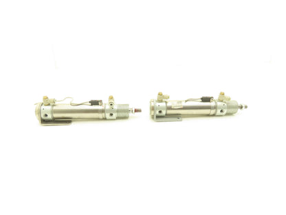SMC CD76E40-100C-B Pneumatic Double Acting Round Cylinder 100mm Stroke Lot of 2