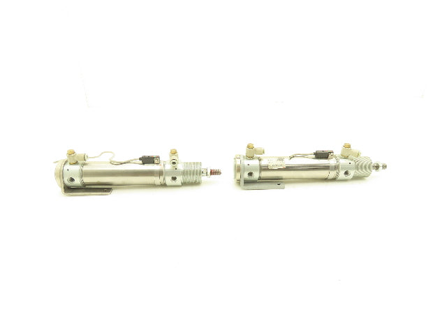 SMC CD76E40-100C-B Pneumatic Double Acting Round Cylinder 100mm Stroke Lot of 2