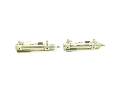 SMC CD76E40-100C-B Pneumatic Double Acting Round Cylinder 100mm Stroke Lot of 2