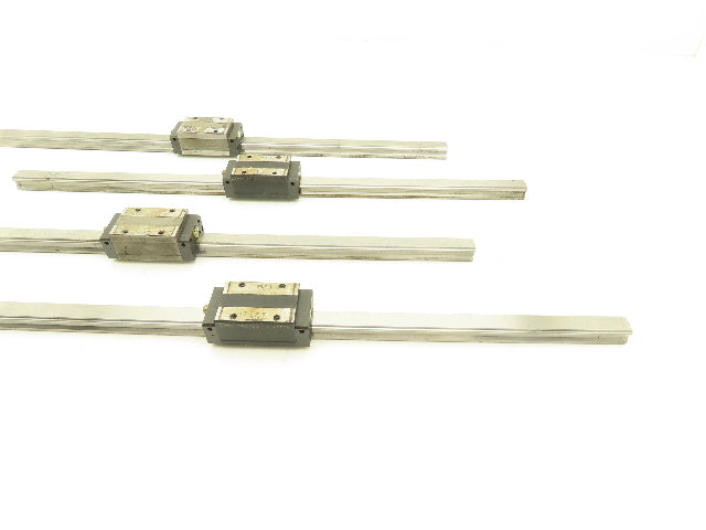 THK SHS15R Linear Bearing Block LM Guide Rail 15mm x 460mm 18"L Lot of 4