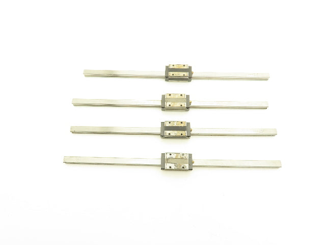 THK SHS15R Linear Bearing Block LM Guide Rail 15mm x 460mm 18"L Lot of 4
