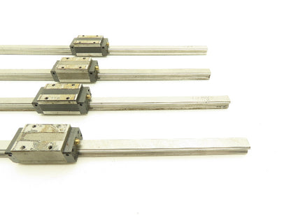 THK SHS15R Linear Bearing Block LM Guide Rail 15mm x 460mm 18"L Lot of 4