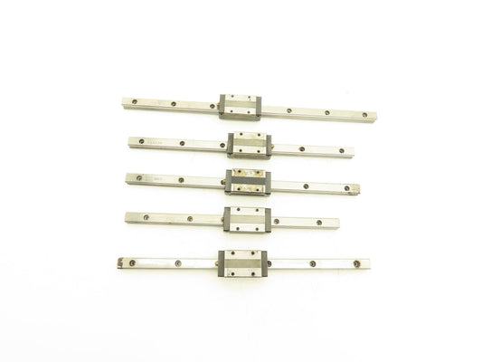 THK SHS15R Linear Bearing Block LM Guide Rail 15mm Mixed Length Lot of 5