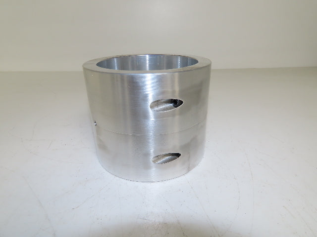 Maxcess Americas Aluminum Shaft Coupler Sleeve 4" ID 5" OD 4" W M6-1.0