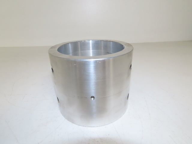 Maxcess Americas Aluminum Shaft Coupler Sleeve 4" ID 5" OD 4" W M6-1.0