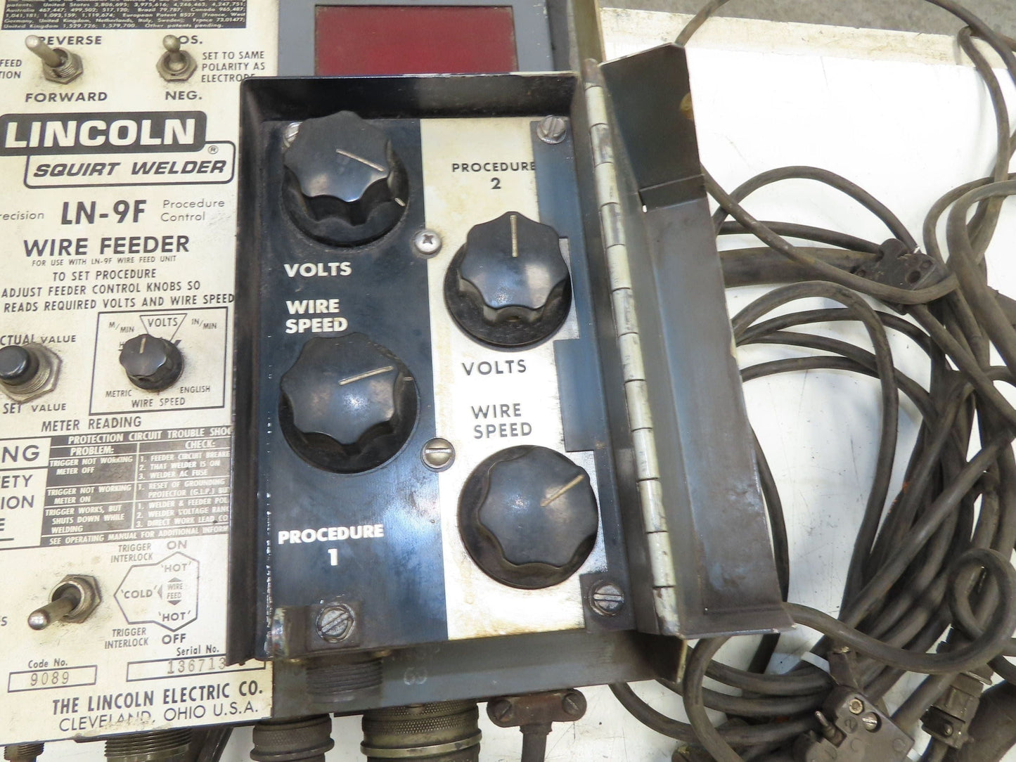 Lincoln LN-9F Squirt Mig Welder Wire Feeder Control Feed 90VDC Motor