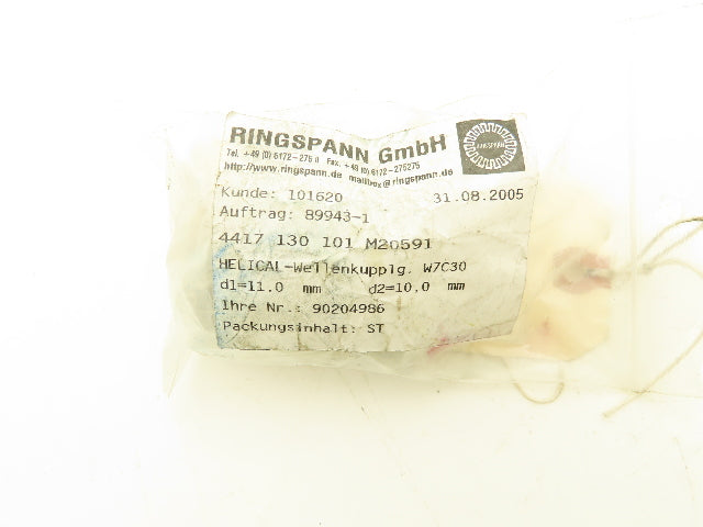 Heli-Cal 11mm-10mm Helical Flexible Shaft Coupling Lot of 2