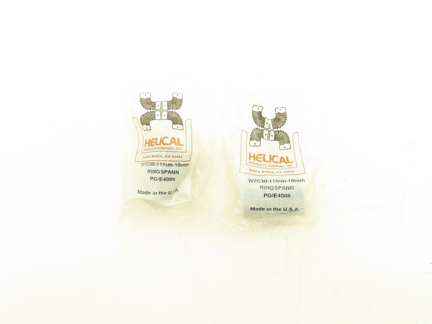 Heli-Cal 11mm-10mm Helical Flexible Shaft Coupling Lot of 2