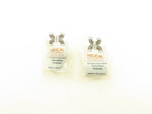 Heli-Cal 11mm-10mm Helical Flexible Shaft Coupling Lot of 2