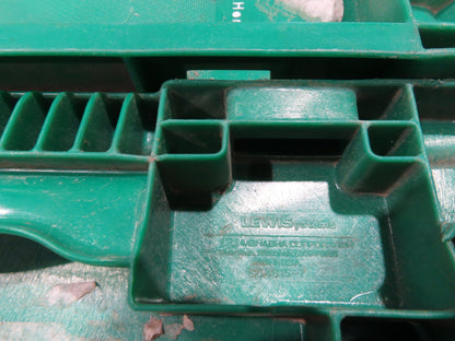 Lewis SO4815-7 Stackable GREEN Plastic Tote Container Bin 48x15x7" Lot of 30