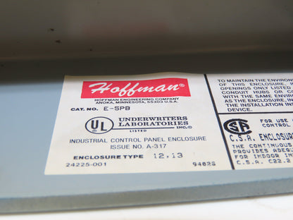 Hoffman E-5PB Push Button Enclosure 5 Hole E-Stop Start