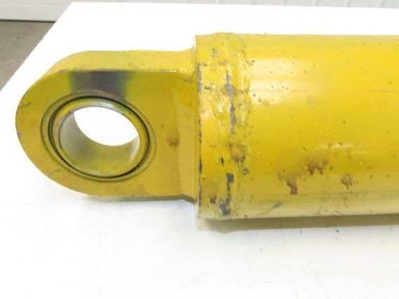 Welded Hydraulic Cylinder 5" Bore 16.65" Stroke Swivel Eye Mount Yellow
