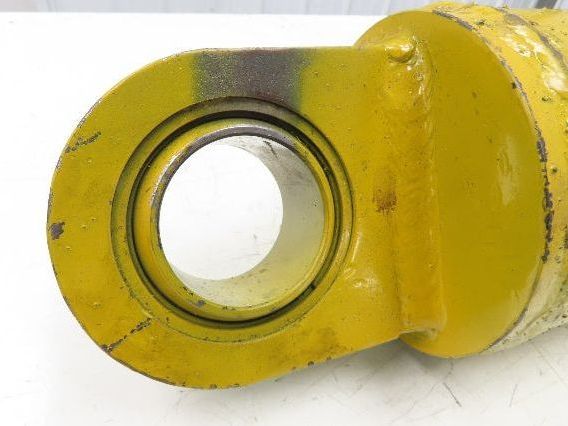 Welded Hydraulic Cylinder 5" Bore 16.65" Stroke Swivel Eye Mount Yellow
