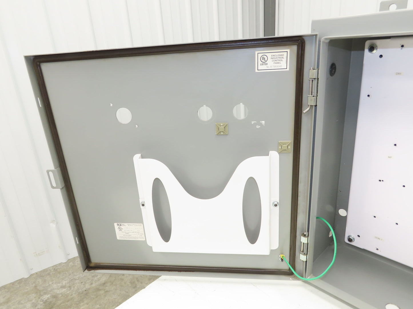 SCE SCE-24H2408LP Electrical Enclosure Junction Box 24x24x8" Type 12 Gray