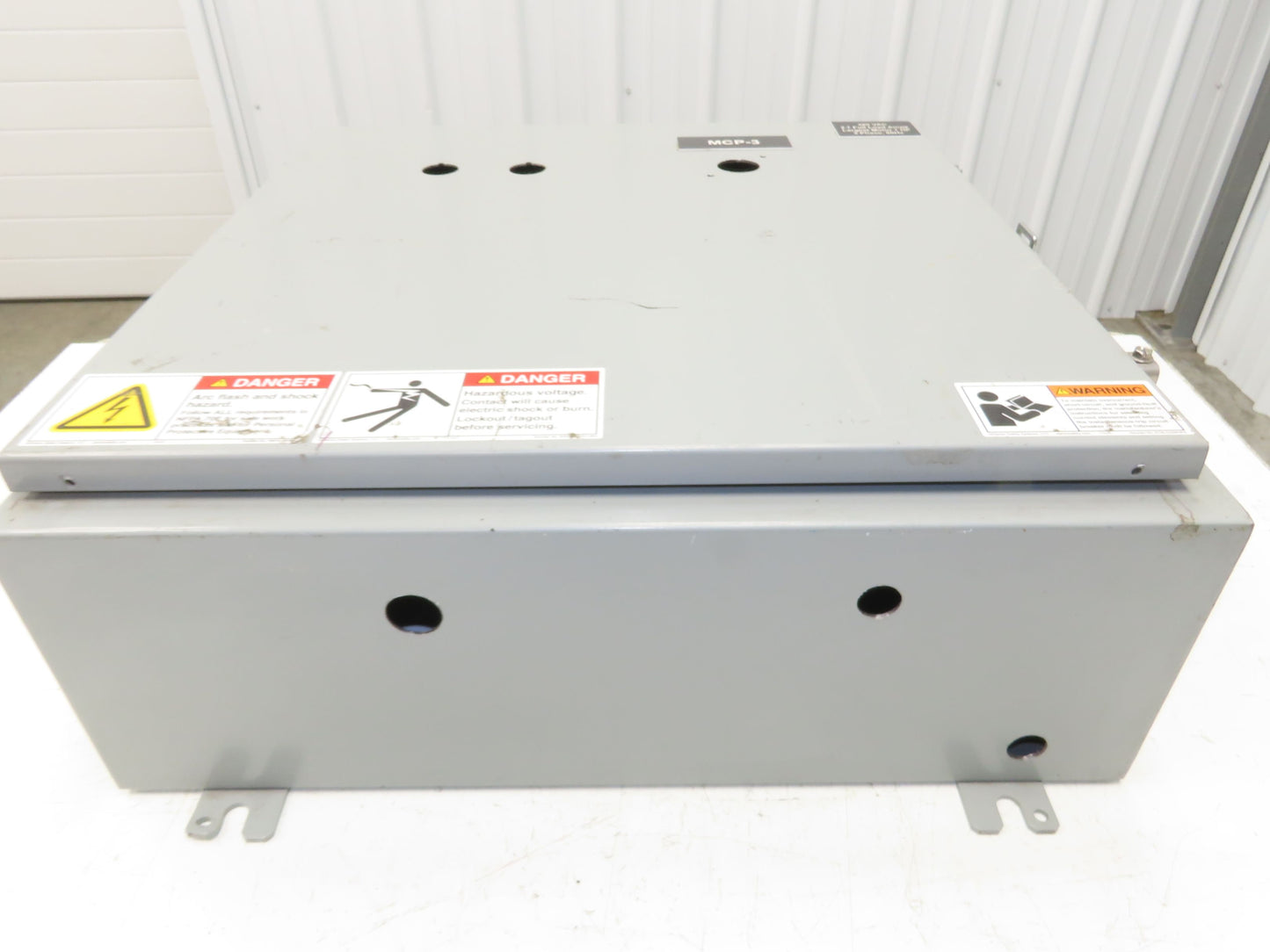 SCE SCE-24H2408LP Electrical Enclosure Junction Box 24x24x8" Type 12 Gray