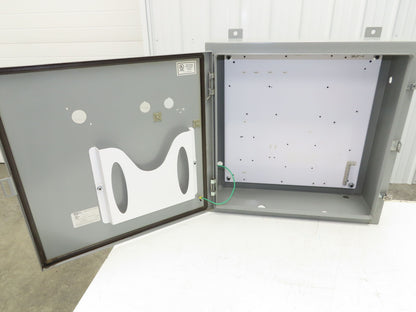 SCE SCE-24H2408LP Electrical Enclosure Junction Box 24x24x8" Type 12 Gray