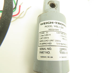 Avery Weigh-Tronix WBL-1.25K Weigh-Bar Floor Scale Load Cell 1250 Lb  Set of 4