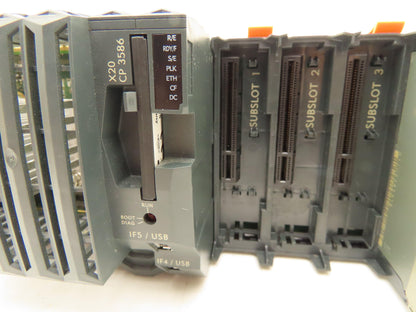 B&R Automation X20 CP 3586 CPU Controller Module Rev E3 Compact Flash Card