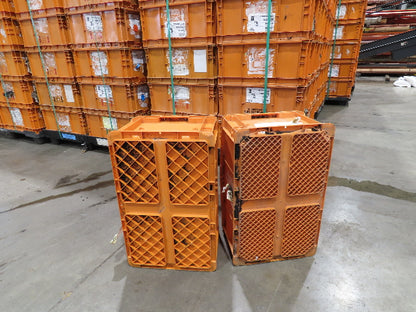 Orbis NSO2415-11 Stackable ORANGE Plastic Tote Container Bin 24x15x11" Lot of 42