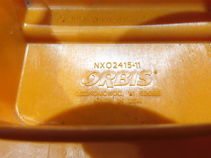 Orbis NSO2415-11 Stackable ORANGE Plastic Tote Container Bin 24x15x11" Lot of 42