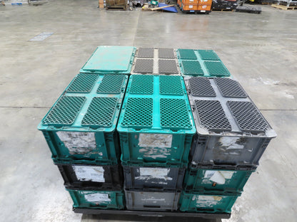 Orbis NSO2415-11 Stackable Plastic Tote Container Bin 24x15x11" Mixed Lot of 18