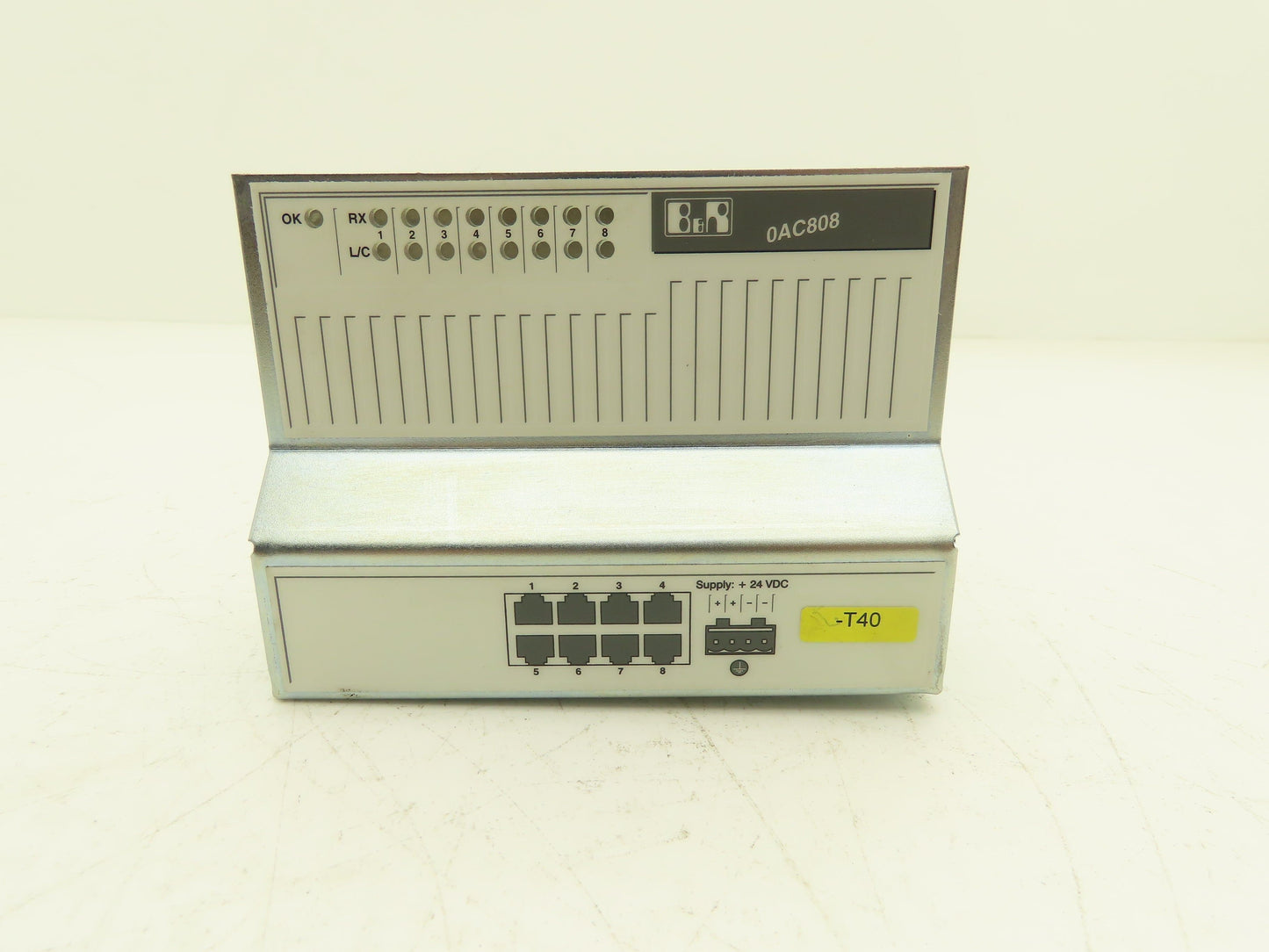 B&R Automation 0AC808.9-1 8-Port 10/100 Ethernet Switch DIN Rail Mountable 24VDC
