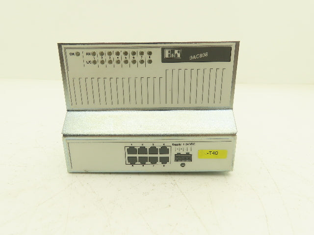 B&R Automation 0AC808.9-1 8-Port 10/100 Ethernet Switch DIN Rail Mountable 24VDC