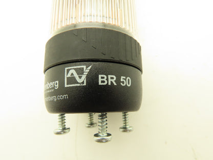 Pfannenberg BR50 Stack light Signal Tower 5x Red 1x Clear 24V AC/DC