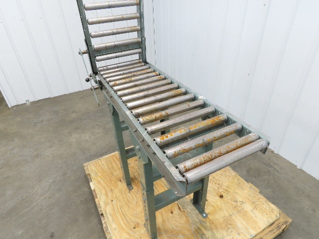Hytrol 15"x 6' 7" Gravity Roller Conveyor Walk-Thru 36" Gate 1-3/8" Roller 13"BF
