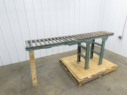 Hytrol 15"x 6' 7" Gravity Roller Conveyor Walk-Thru 36" Gate 1-3/8" Roller 13"BF