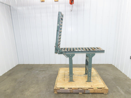 Hytrol 15"x 6' 7" Gravity Roller Conveyor Walk-Thru 36" Gate 1-3/8" Roller 13"BF