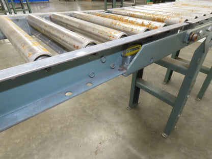 Hytrol 15"x5' 11" Gravity Roller Conveyor Walk-Thru 31" Gate 1-3/8" Roller 13"BF