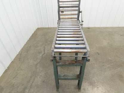 Hytrol 15"x5' 11" Gravity Roller Conveyor Walk-Thru 31" Gate 1-3/8" Roller 13"BF