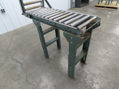Hytrol 15"x5' 11" Gravity Roller Conveyor Walk-Thru 31" Gate 1-3/8" Roller 13"BF