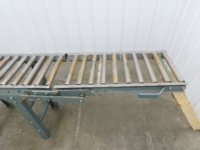 Hytrol 15"x5' 11" Gravity Roller Conveyor Walk-Thru 31" Gate 1-3/8" Roller 13"BF