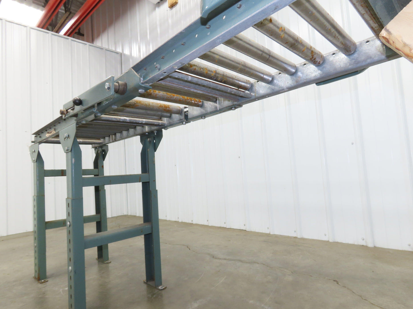 Hytrol 15"x5' 11" Gravity Roller Conveyor Walk-Thru 31" Gate 1-3/8" Roller 13"BF