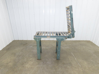 Hytrol 15"x5' 11" Gravity Roller Conveyor Walk-Thru 31" Gate 1-3/8" Roller 13"BF