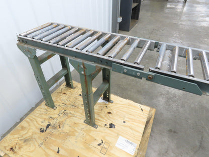 Hytrol 15"x 1-3/8" Gravity Roller Conveyor 53" Walk-Thru Gate Set 11' 5"L