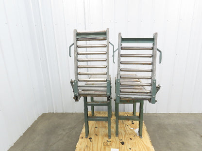 Hytrol 15"x 1-3/8" Gravity Roller Conveyor 53" Walk-Thru Gate Set 11' 5"L