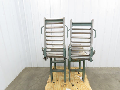 Hytrol 15"x 1-3/8" Gravity Roller Conveyor 53" Walk-Thru Gate Set 11' 5"L