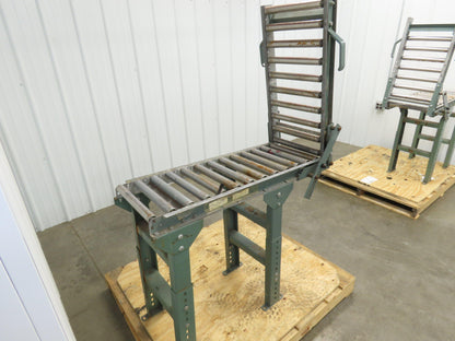 Hytrol 15"x 1-3/8" Gravity Roller Conveyor 53" Walk-Thru Gate Set 11' 5"L