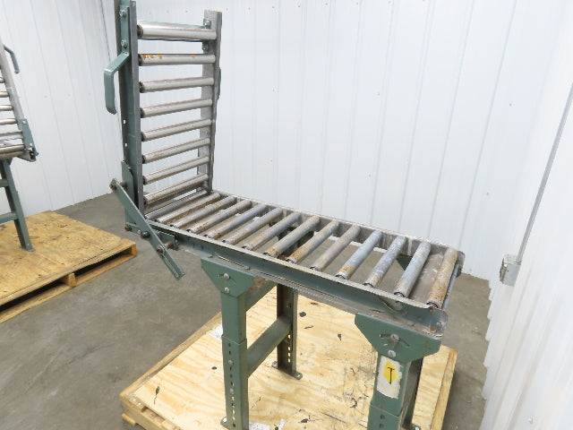 Hytrol 15"x 1-3/8" Gravity Roller Conveyor 53" Walk-Thru Gate Set 11' 5"L
