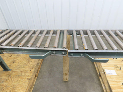 Hytrol 15"x 1-3/8" Gravity Roller Conveyor 53" Walk-Thru Gate Set 11' 5"L